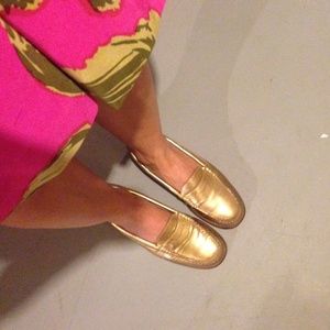 Gold Bass J Crew Weejuns- Wayfarers